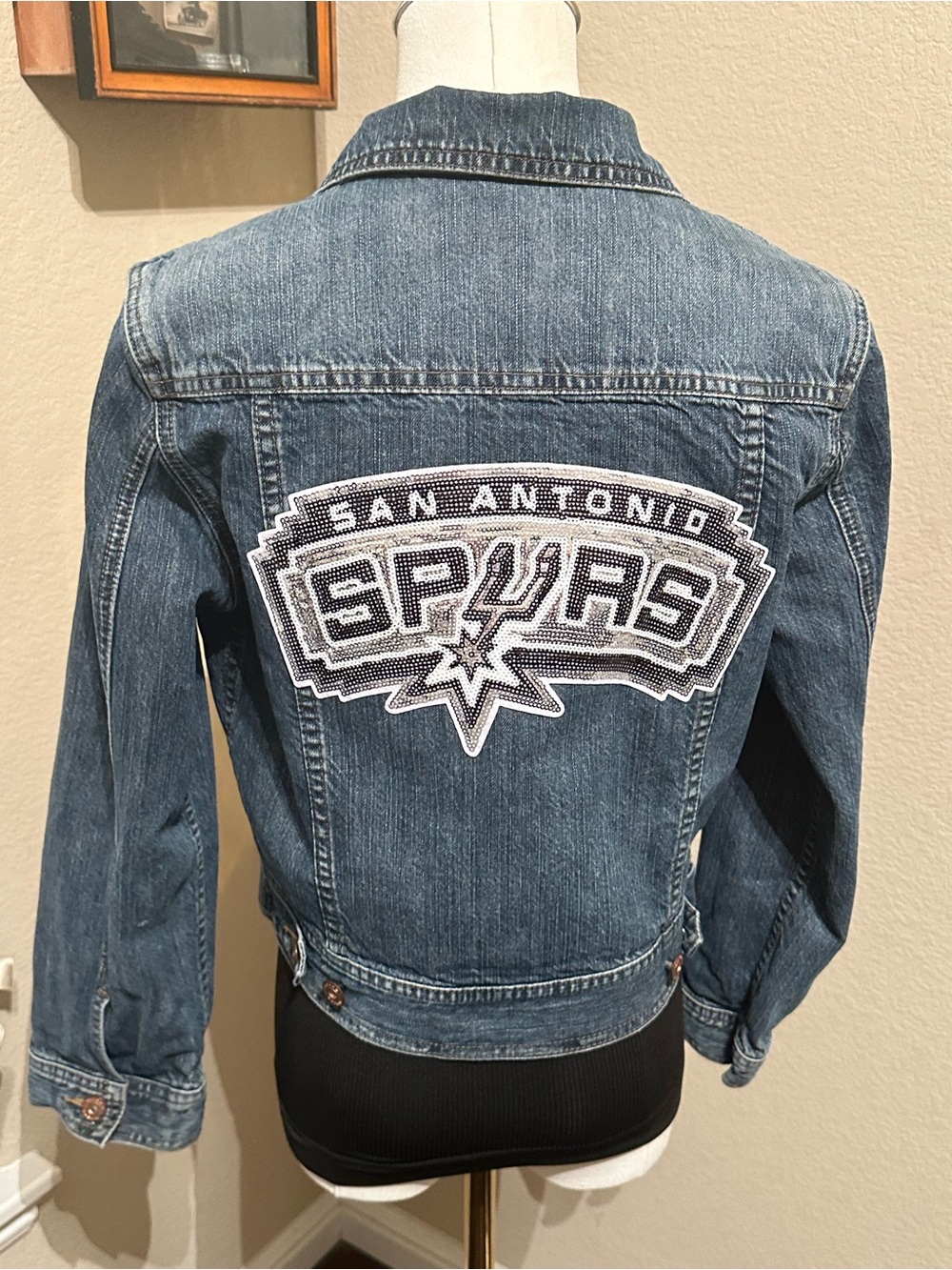 San Antonio Spurs Denim Jacket - size M